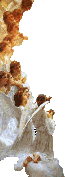 host of angels on the left side